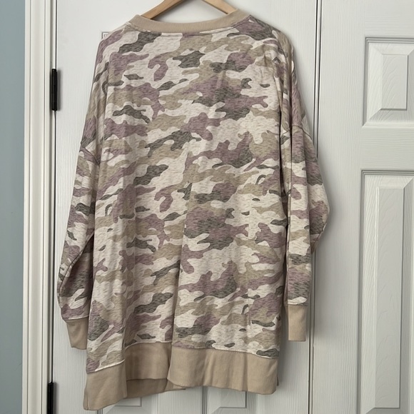 New Pastel camo French terry tunic xxl - Picture 2 of 4